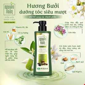 Dầu Gội Dược Liệu Nguyên Xuân Dưỡng Tóc Hương Bưởi 600ml