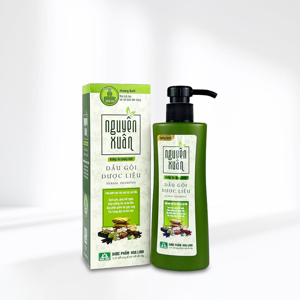 Dầu Gội Dược Liệu Nguyên Xuân Dưỡng Tóc Hương Bưởi 450ml