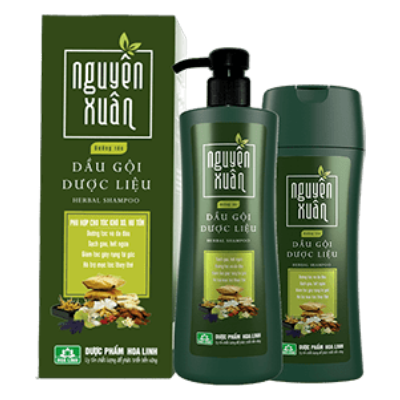 Dầu Gội Dược Liệu Nguyên Xuân Xanh Dưỡng Tóc 350ml