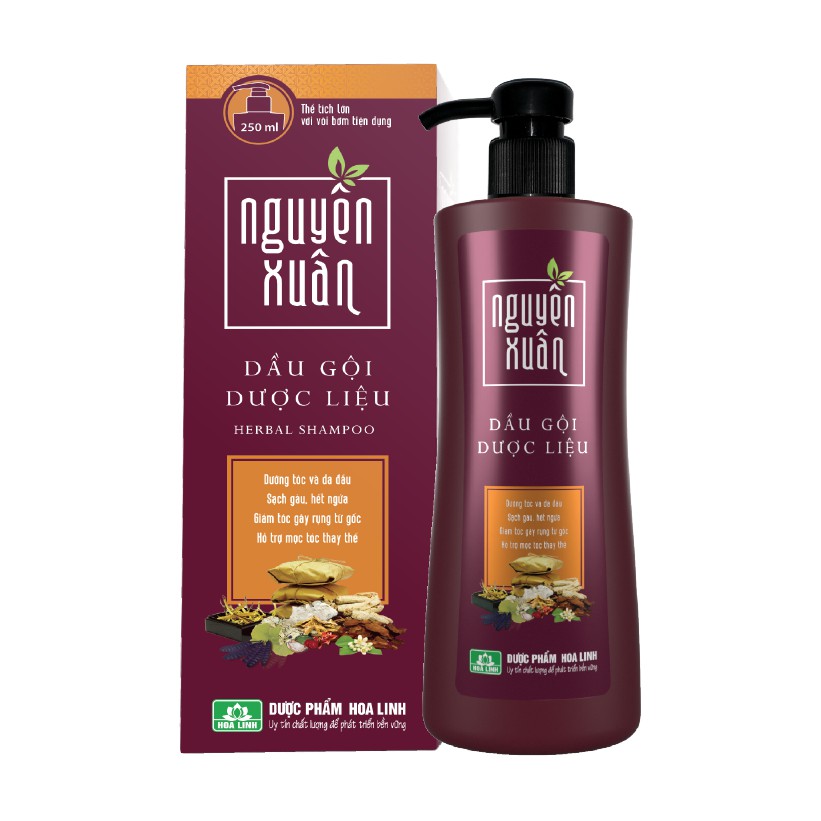 Dầu gội Dược liệu Nguyên Xuân nâu 350ml