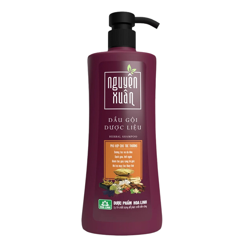 Dầu gội Dược liệu Nguyên Xuân nâu 450ml